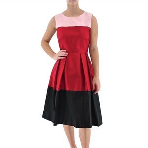 KATE SPADE Fit & Flair Silk Cotton Dress Size 8